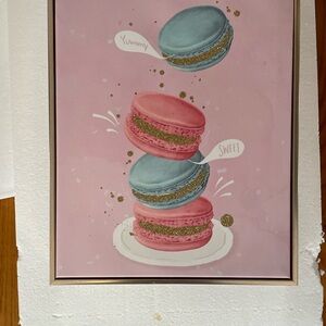 Macaron Art Print - Pink and Blue